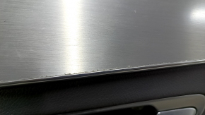 Door trim card rear right Mercedes C-class W205 19-21 dark gray leather without curtain, Burmester, dark gray leather insert, dark gray leather armrest, gray molding, contact with water, under the bla