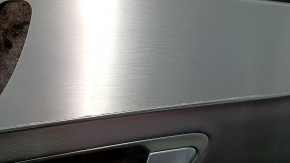 Door trim card front right Mercedes C-class W205 19-21 dark gray leather, Burmester, dark gray leather insert, dark gray leather armrest, gray molding, with handle, contact with water, under 