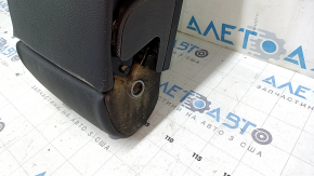 Rear seat backrest, 2nd row, center, Mercedes C-class W205 15-21, dark gray leather with armrest, dry-cleanable