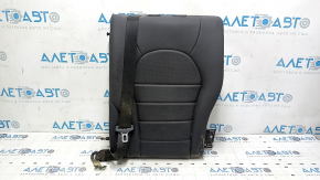 Rear seat backrest, 2nd row, left, Mercedes C-class W205 15-21, dark gray leather, with belt, perforated, dry-cleanable