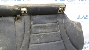 Rear seat cushion, 2nd row, Mercedes C-class W205 15-21, dark gray leather, perforated, dry-cleanable