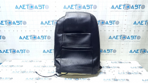 Driver's seat back upholstery for VW Beetle 12-15, black leather, heated, wrinkled
