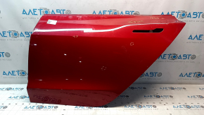 Tesla Model 3 18-20 Red PPMR Rear Left Door, Bare, Pokes