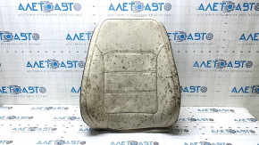 VW Passat b8 16-19 USA passenger seat back upholstery, beige leather, with beige stitching, perforation, heated, dry-cleanable