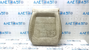 VW Passat b8 16-19 USA passenger seat back upholstery, beige leather, with beige stitching, perforation, heated, dry-cleanable