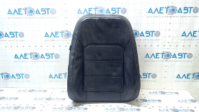 VW Passat b7 12-15 USA passenger seat back upholstery, black leather, perforated, heated, wrinkled