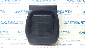 Passenger seat cushion upholstery for VW Passat b7 12-15 USA, black leather, perforated, heated