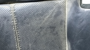 Nissan Pathfinder 13-16 driver's seat cushion upholstery, black leather, perforation, scratches, worn