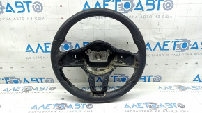 Mercedes C-class W205 15-21 bare steering wheel with paddle shifters, black leather, scratches, worn, ready for dry cleaning