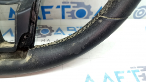Mercedes C-class W205 15-21 bare steering wheel with paddle shifters, black leather, scratches, worn, ready for dry cleaning