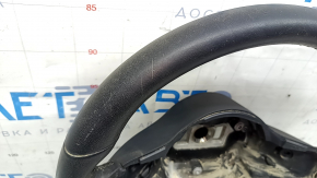 Mercedes C-class W205 15-21 bare steering wheel with paddle shifters, black leather, scratches, worn, ready for dry cleaning