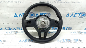 Mercedes C-class W205 15-21 bare steering wheel with paddle shifters, black leather, scratches, worn, ready for dry cleaning