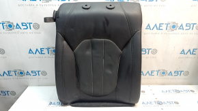 Right rear seat back for Nissan Leaf 13-12, black leather, dents, broken leather