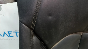 Right rear seat back for Nissan Leaf 13-12, black leather, dents, broken leather
