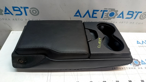 Left rear seat back armrest for Nissan Leaf 13-12, black leather, punctured leather