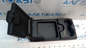 Left rear seat back armrest for Nissan Leaf 13-12, black leather, punctured leather