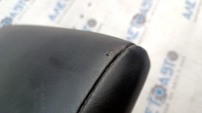 Left rear seat back armrest for Nissan Leaf 13-12, black leather, punctured leather