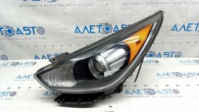 Left front headlight for Kia Niro 17-19 HEV, PHEV xenon, polished, web-like