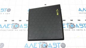 Lower center console mat for VW Atlas 24-25, black rubber