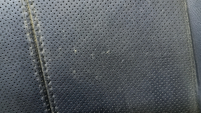 Nissan Pathfinder 13-16 passenger seat cushion upholstery, black leather, perforated, scratches