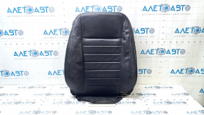 Ford C-max MK2 13-18 passenger seat back upholstery, black leather, heated, wrinkled