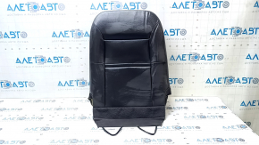 Ford C-max MK2 13-18 passenger seat back upholstery, black leather, heated, wrinkled