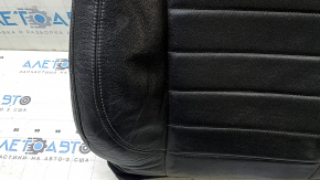 Ford C-max MK2 13-18 passenger seat back upholstery, black leather, heated, wrinkled