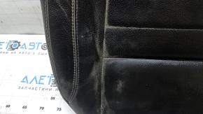 Ford C-max MK2 13-18 passenger seat cushion upholstery, black leather, heated, wrinkled