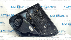 Door trim panel rear left Audi Q5 80A 18-20 black leather, armrest leather brown, under the tweeter, with handle, dent