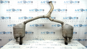Rear muffler with barrels for Mercedes C-class W205 300 19-21
