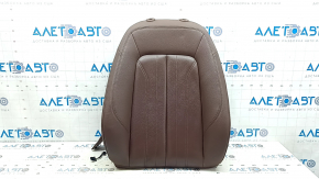 Audi Q5 80A 18-20 driver's seat back upholstery, brown leather, heated, wrinkled