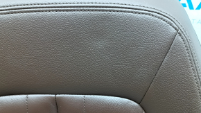 Audi Q5 80A 18-20 driver's seat back upholstery, brown leather, heated, wrinkled