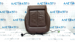 Audi Q5 80A 18-20 driver's seat cushion upholstery, brown leather, heated, creased, scratches