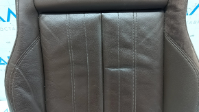 Audi Q5 80A 18-20 driver's seat cushion upholstery, brown leather, heated, creased, scratches