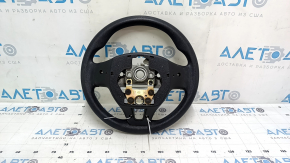 Kia Niro 17-19 HEV steering wheel, PHEV rubber, black, without buttons and trim, worn