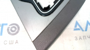 Kia Niro 17-22 HEV, PHEV center console trim, matte gray, scratches, broken fastener