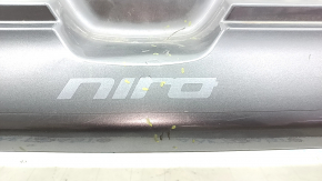 Kia Niro 17-19 HEV rear bumper, PHEV without parking sensors, graphite, scratches, abrasions
