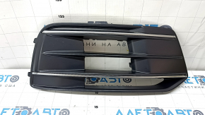 Right front bumper grille for Audi Q5 80A 18-20 with chrome, sand
