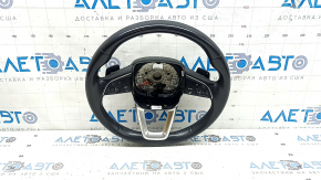 Audi Q5 80A 18-20 black leather steering wheel, heated, no buttons, scratches, paint stains