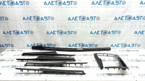 Set of interior trims for Audi Q5 80A 18-20, wood grain, quattro, scratches, broken fastener