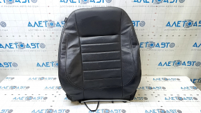 Ford C-max MK2 13-18 passenger seat back upholstery, black leather, heated, scratched