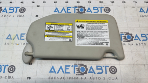 Left visor for Ford Ecosport 18-22, gray, no hook, broken guide