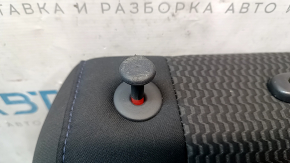 Right rear seat backrest heated, black cloth, Nissan Leaf 13-15