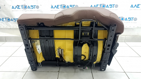 Rear seats, 2nd row, left, Audi Q5 80A 18-24, brown leather, with belt, armrest, needs cleaning, wrinkled