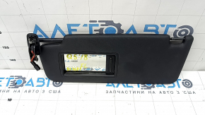 Left sun visor for Audi Q5 80A 18-24, black, without hook