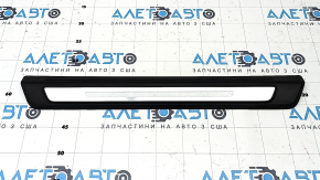 Audi Q5 80A 18-24 black and chrome outer door sill trim, scratches