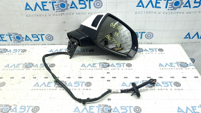 Right side mirror assembly for Audi Q5 80A 18-24V 15-pin, auto-dimming, turn signal, BSM, heated, white