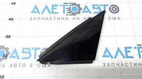 Audi Q5 80A 18-24 black gloss outer door corner molding, broken fastener, scratches