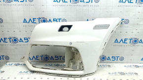 Front bare bumper, left side, Audi Q5 80A 18-20, white, for parking sensors, for headlight washers, without plug, scratches