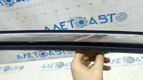 Upper front left door molding for Audi Q5 80A 18-24 chrome, with glass seal, glued, tear